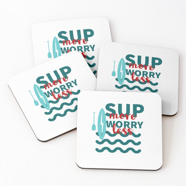 Item preview, PADDLE SURF - SUP MORE - WORRY LESS - STAND UP PADDLING - STAND UP PADDLE  designed and sold by Tropical Blood.