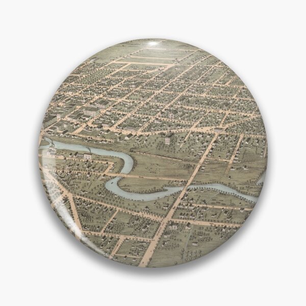 Item preview, Vintage Jamestown NY Map (1871) designed and sold by BravuraMedia.