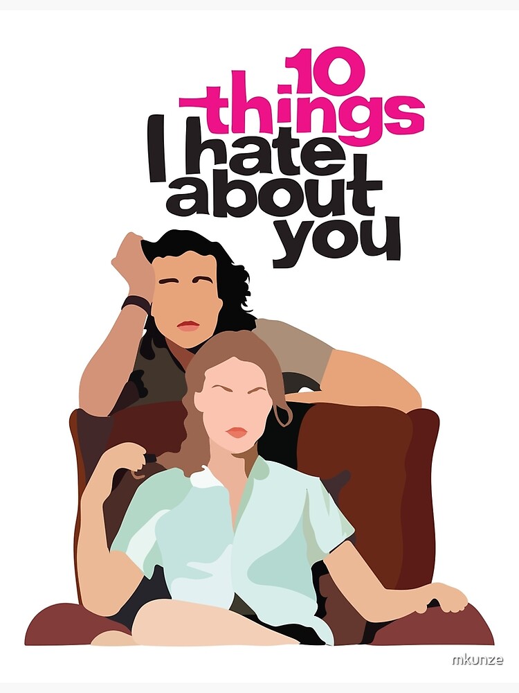 10 THINGS I HATE ABOUT YOU [MINIMAL MOVIE POSTER] Canvas Print by  MsSarahKane