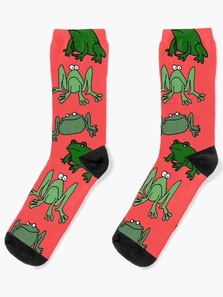 Calcetines «Dibujos animados graciosos ranas» de jaggerstudios | Redbubble