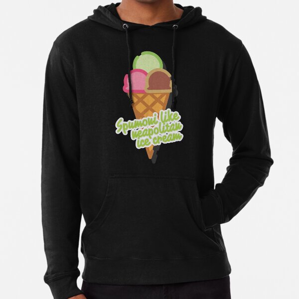 ice cream neapolitan hoodie