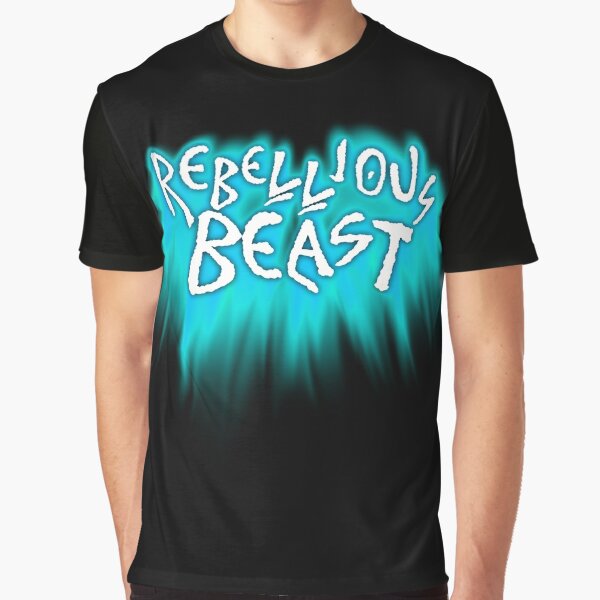 Rebellious Beast (Warm Sea Tones) Graphic T-Shirt