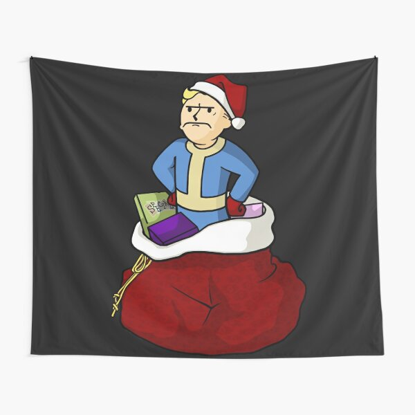 Fallout Christmas Tapestries Redbubble - ho ho ho play as santa baldi in roblox rp the weird