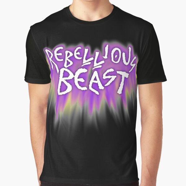 Rebellious Beast (Sunset Tones) Graphic T-Shirt