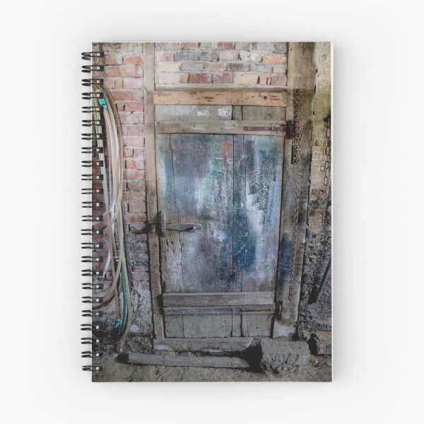 Item preview, Old blue door in an Alsatian barn designed and sold by EstelleRossetti.