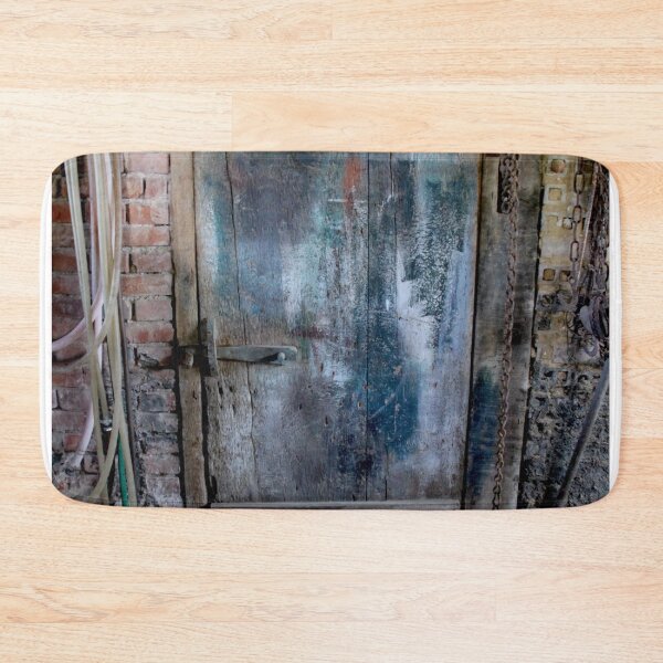 Item preview, Old blue door in an Alsatian barn designed and sold by EstelleRossetti.