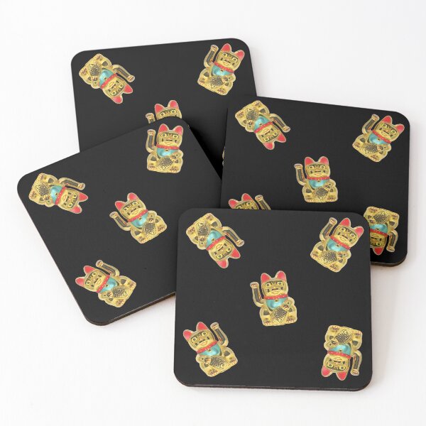 Item preview, Golden Lucky Cat Pattern designed and sold by KinkyKaiju.