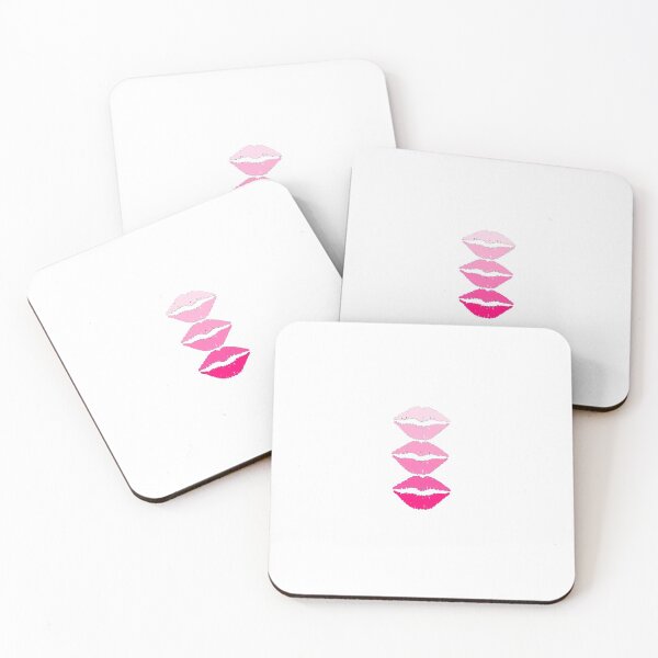 Item preview, Stacked Pink Gradient Kiss Lips designed and sold by byemma.