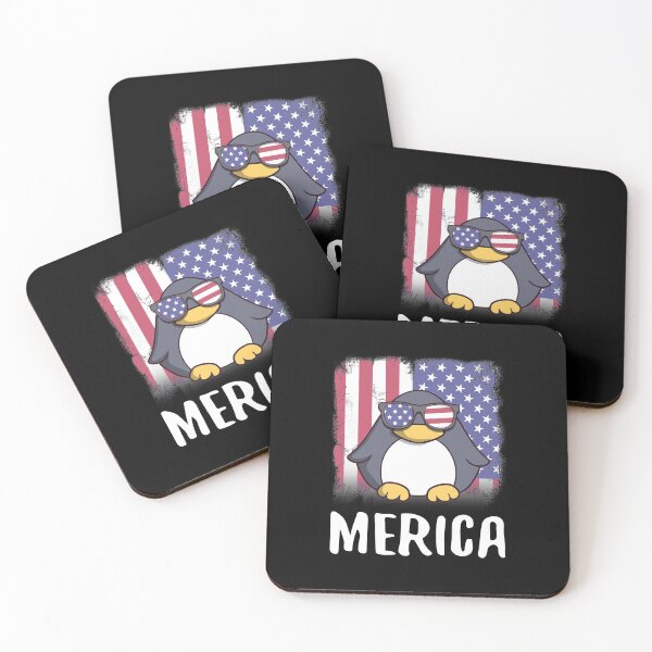 Item preview, Merica Penguin USA American Flag designed and sold by fatamyfan1.