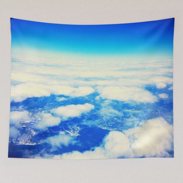 Item preview, Airline Flying Above the clouds high in the aeroplane view of sky designed and sold by Julieford.