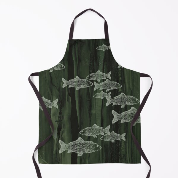 Item preview, Carp in the Reeds V - Contemporary fishy design designed and sold by Glory Filled Earth.