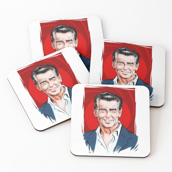 Item preview, Pierce Brosnan - An illustration by Paul Cemmick designed and sold by TIGERDAVER.
