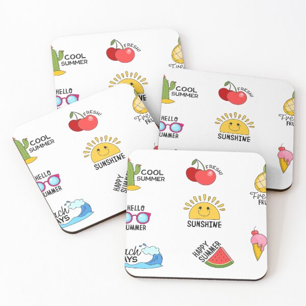 Item preview, Conjunto de pegatinas de verano de verano designed and sold by WildHoneyDesign.