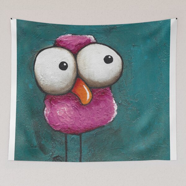 Item preview, The pink bird designed and sold by StressieCat.
