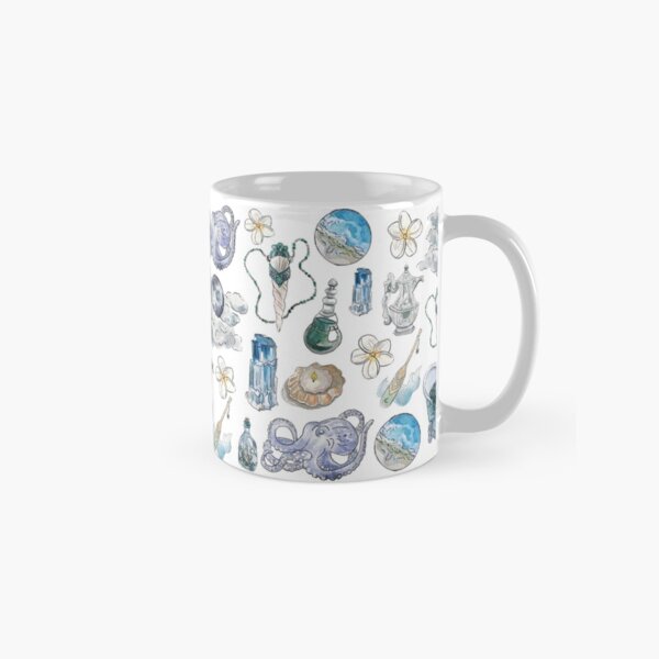 Sea Witch Pattern - Wrap Around with White Background Classic Mug