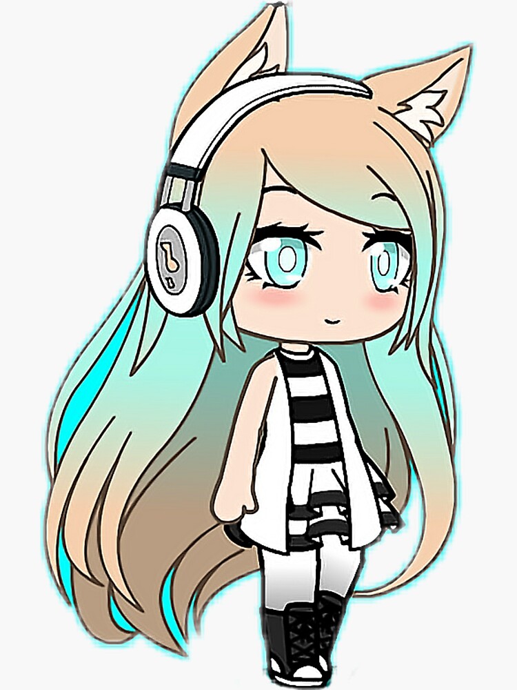 Gacha Life Stickers Redbubble - tomboy roblox id nightcore