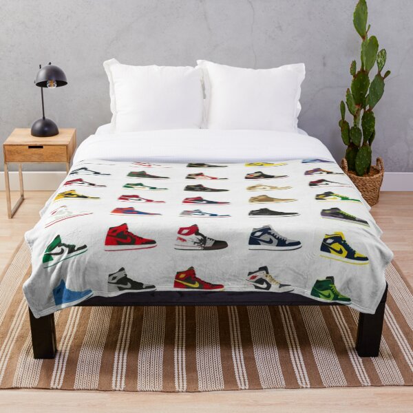 Model Sneakers Throw Blanket