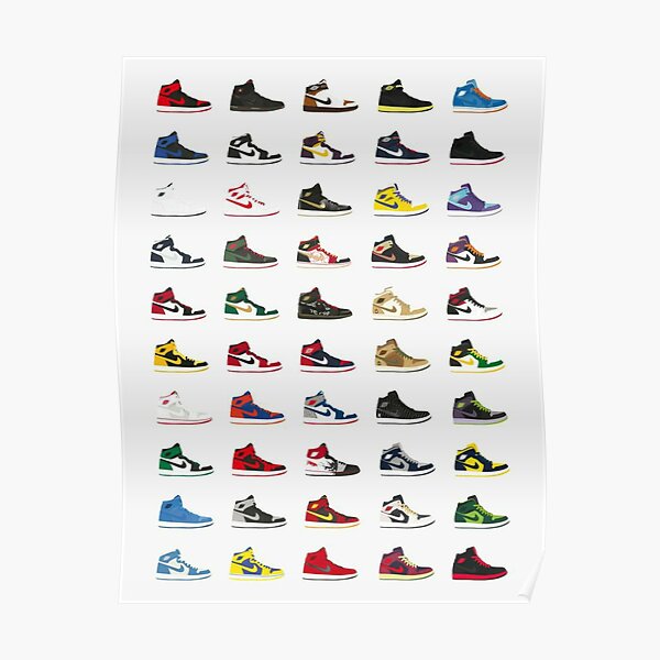 Baskets Modèle Poster