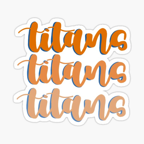 "csuf Titans Fade" Sticker For Sale By Alexiscuevvas | Redbubble