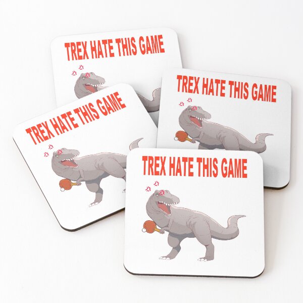 Item preview, T-Rex Trex Dino dinosaur table tennis ping pong designed and sold by Dsigns.