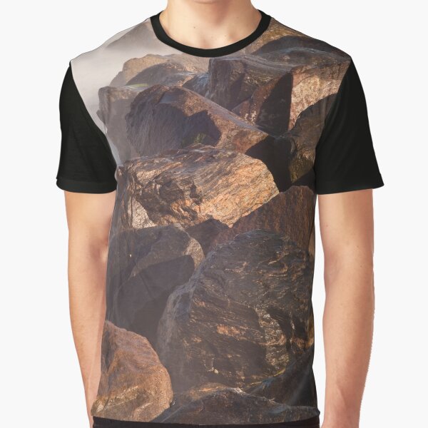 Ramsgate Harbour Rocks (Portrait Format) Graphic T-Shirt