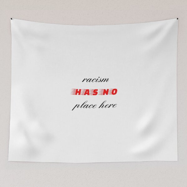 Item preview, Copy of Racism Has No Place Here Fitted T-Shirt designed and sold by moustafa7155.