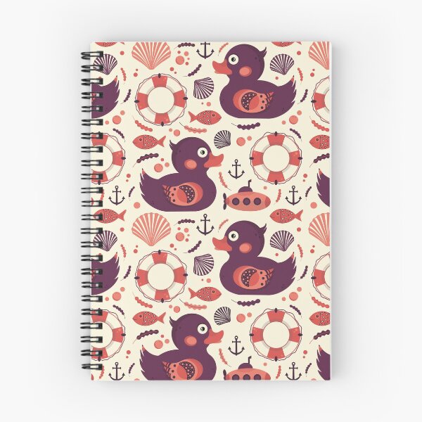Aperçu de l'œuvre Motif de canards en caoutchouc violet créée et vendue par Simplulina.
