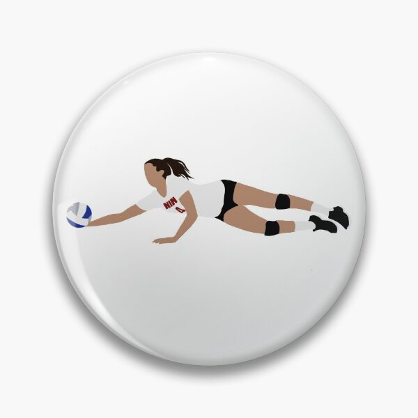 Item preview, volleyball girl player dive designed and sold by gloriousblue.
