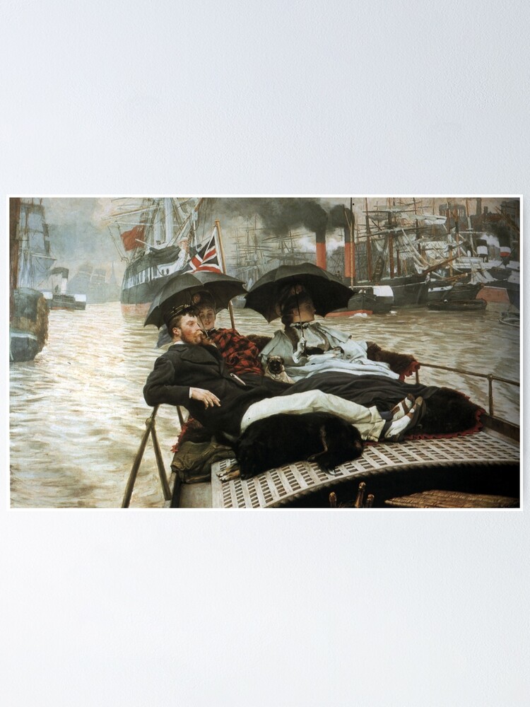 The Thames James Tissot 1876 Poster