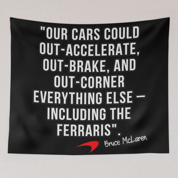 Item preview, McLaren Quote designed and sold by TopSmartDesigns.