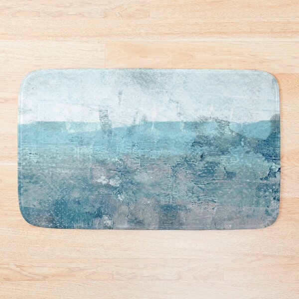 Item preview, Moody Minimalist Seascape in Aqua Blue and Grey designed and sold by Janine Aykens.