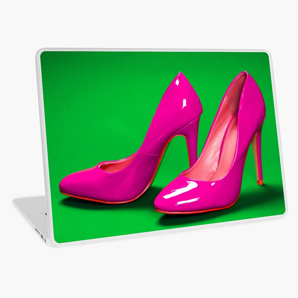 Pink and green outlet high heels