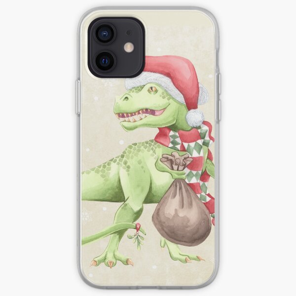 Christmas Dinosaur T-Rex iPhone Soft Case