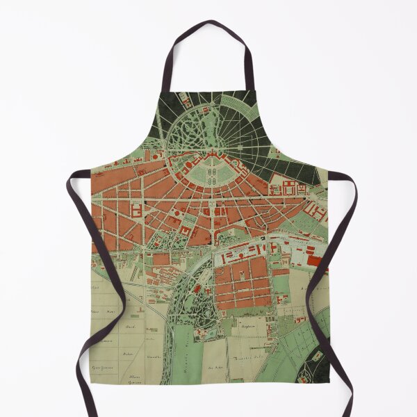 Item preview, Vintage Karlsruhe Germany Map (1876) designed and sold by BravuraMedia.