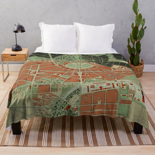 Item preview, Vintage Karlsruhe Germany Map (1876) designed and sold by BravuraMedia.