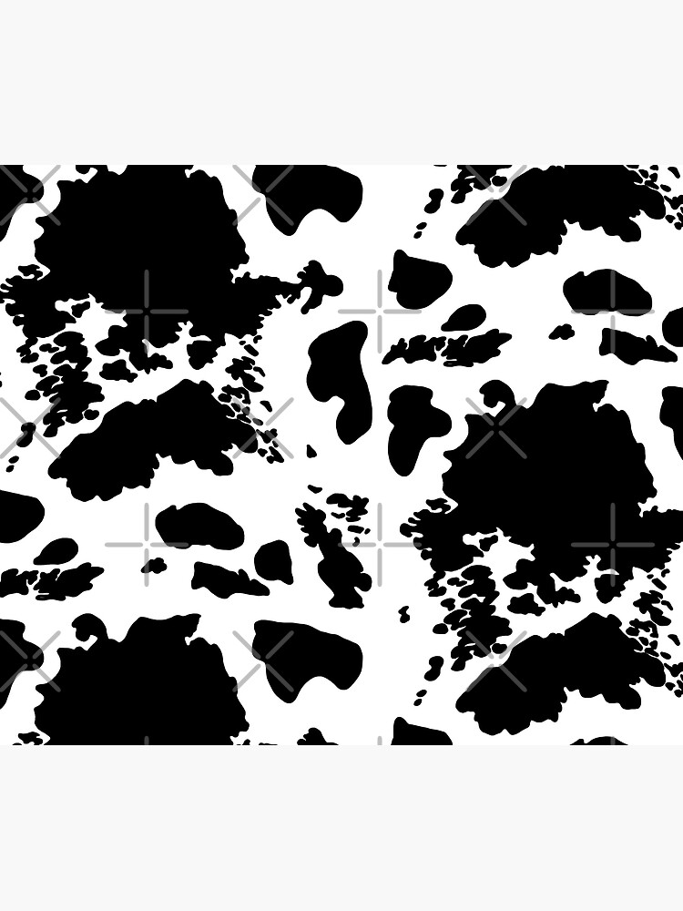 "Black and White Cowhide Print Pattern" Throw Blanket for Sale by