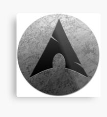 Arch Linux Metal Print