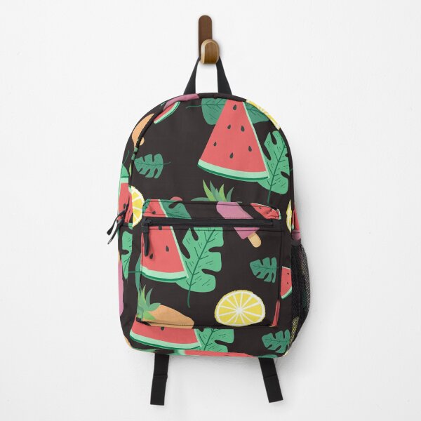 Item preview, Cute Summer Fruit Pattern on Black Background designed and sold by anabear-art.