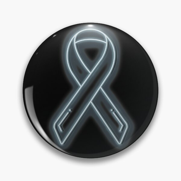 Item preview, Silver Neon Awareness Ribbon designed and sold by Elle  Hazlett.