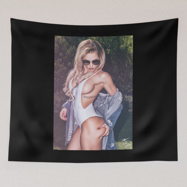 Item preview, Hot Sexy Girl on Poster - Bikini Model - Modern Pinup Girl Art Photography featuring Fitness Model Nikola Weiterova in a Sexy One Piece designed and sold by Nico Simon Princely.