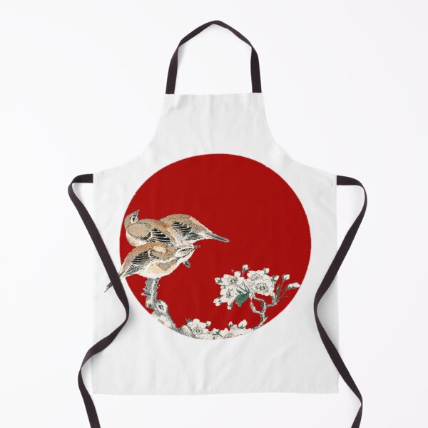 Item preview, Japanese Flag - Meadow Bunting and Pear Flower designed and sold by weavernap.