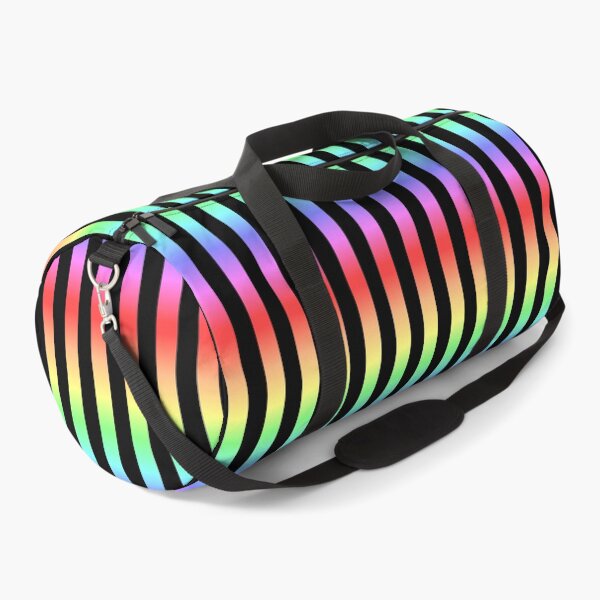Item preview, Basic Vertical Stripes - Rainbow Gradient on Black designed and sold by TheFrostedDonut.