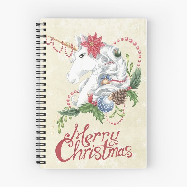 Item preview, Christmas Unicorn Snow Background designed and sold by LCWaterworth.