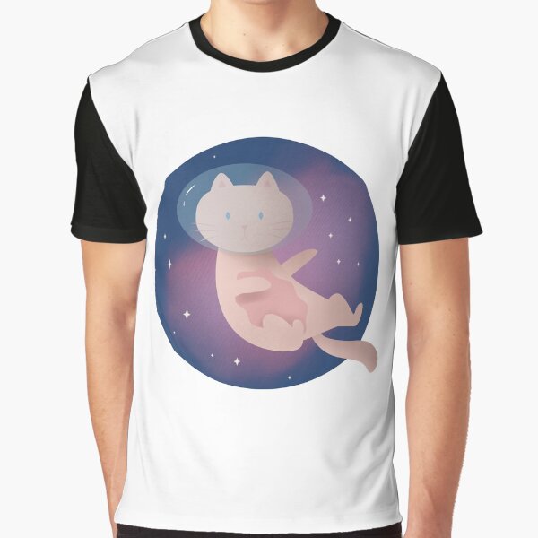 Pink space cat Graphic T-Shirt