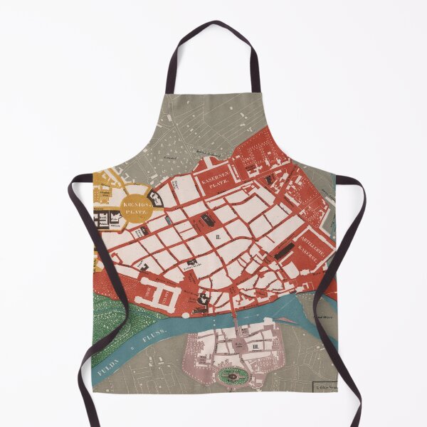 Item preview, Vintage Kassel Germany Map (1850) designed and sold by BravuraMedia.