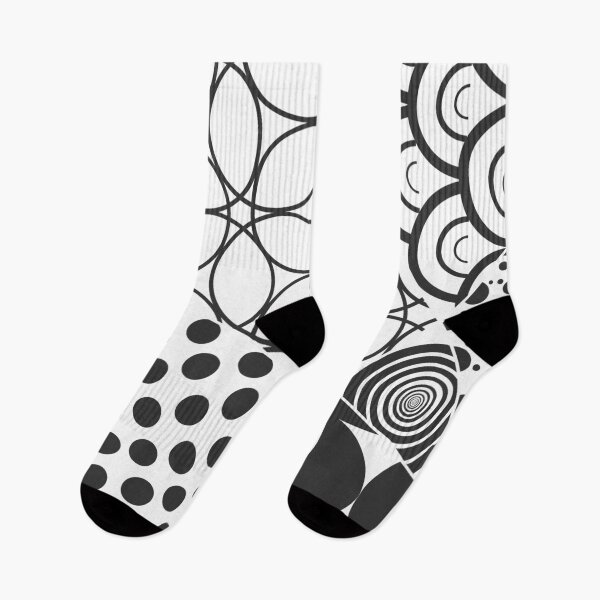 Item preview, Abstract Geometric Circle Pattern Black and White designed and sold by aMano-mapping.
