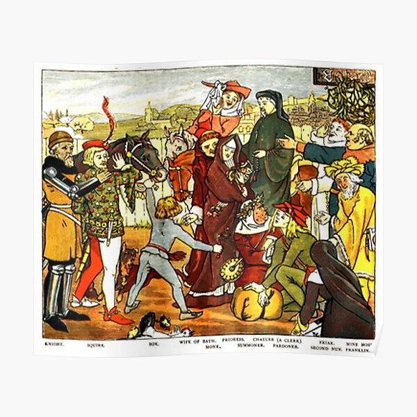 Chaucer's Canterbury Tales Poster