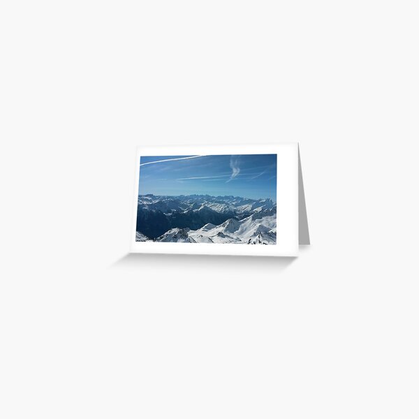 Snowy Mountain Tops Greeting Card