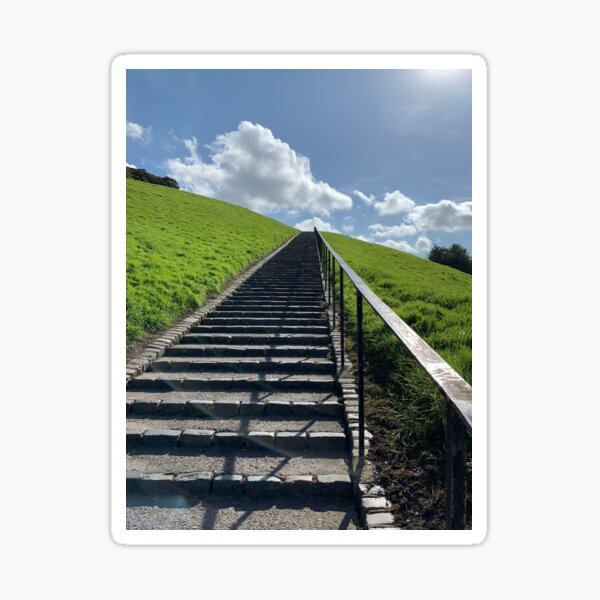 Derry Ireland stairs photograph Sticker