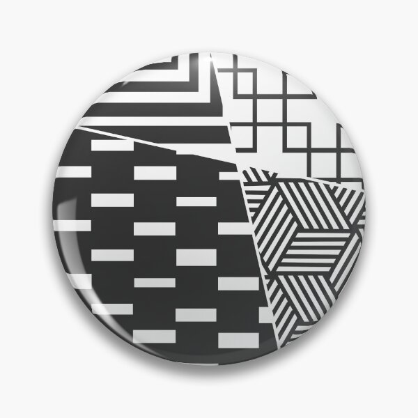 Item preview, Abstract Geometric Square Pattern Black and White designed and sold by aMano-mapping.